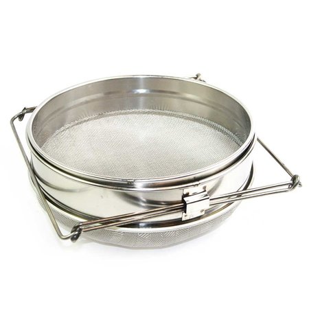 GOOD LAND BEE SUPPLY Food Grade 304 Double Sieve Stainless Steel Bucket Top Honey Strainer, Filter for Honey processing GLSTRAINER